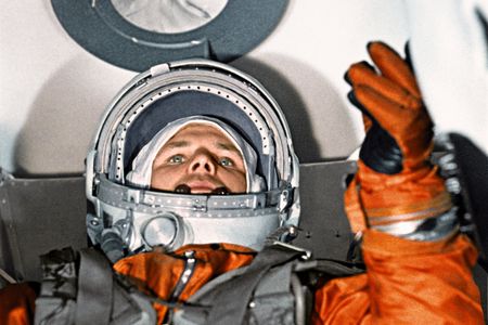 Yuri Gagarin before his epic spaceflight on April 12, 1961.