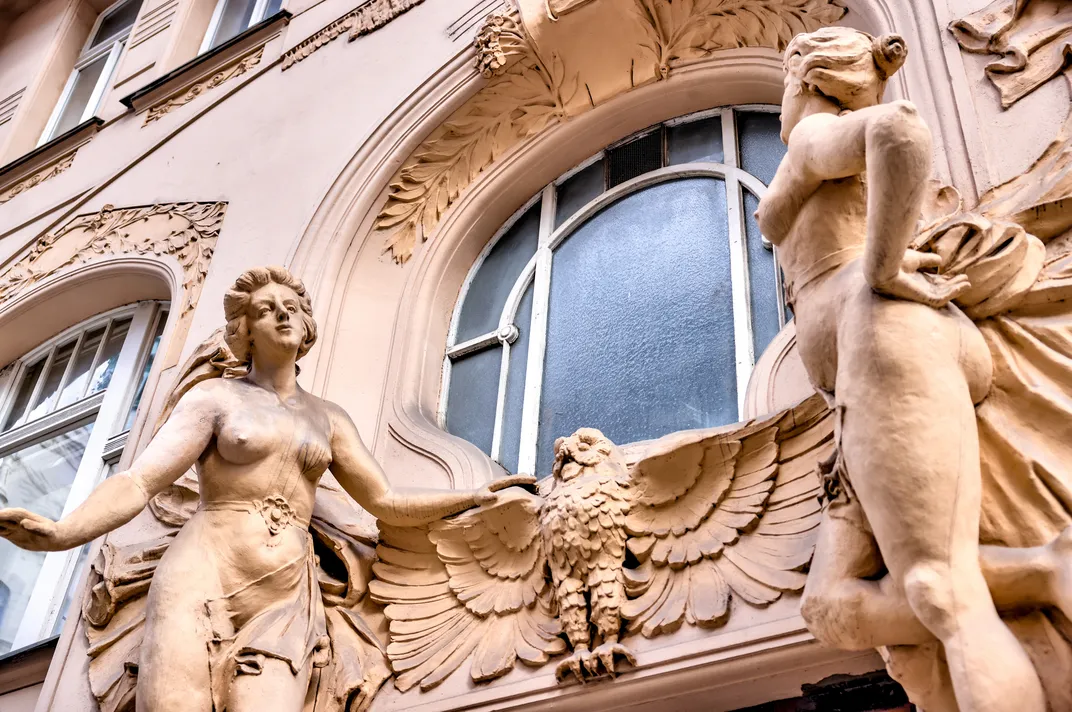 Art Nouveau architectural detail