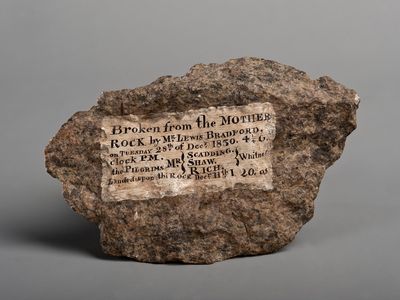 "Plymouth Rock is part of who we are as a people,” says Smithsonian curator Larry Bird.
