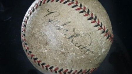 Smithsonian's autographed Babe Ruth baseball.