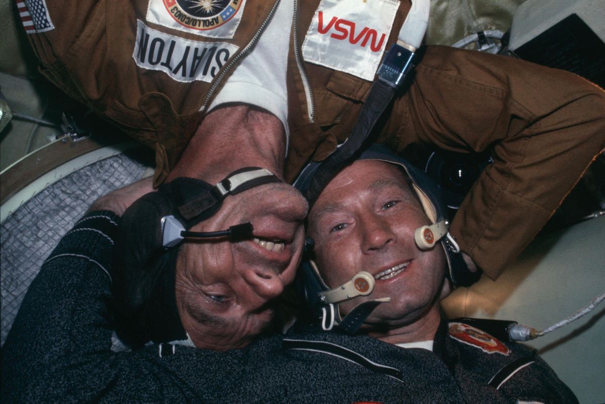 With the Apollo-Soyuz Handshake in Space, the Cold War Thawed a Little
