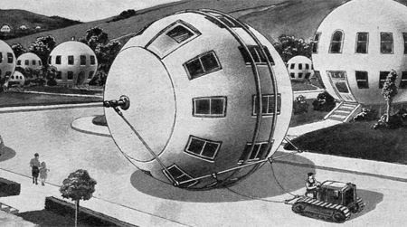 The rolling home of the future from the September, 1934 issue of Everyday Science and Mechanics
