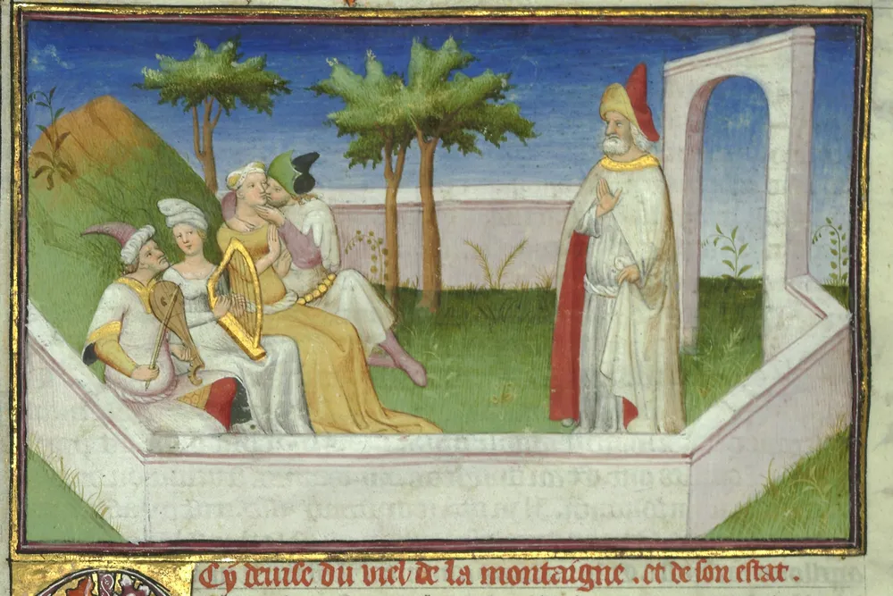 A European depiction of Hasan Sabbah and his followers