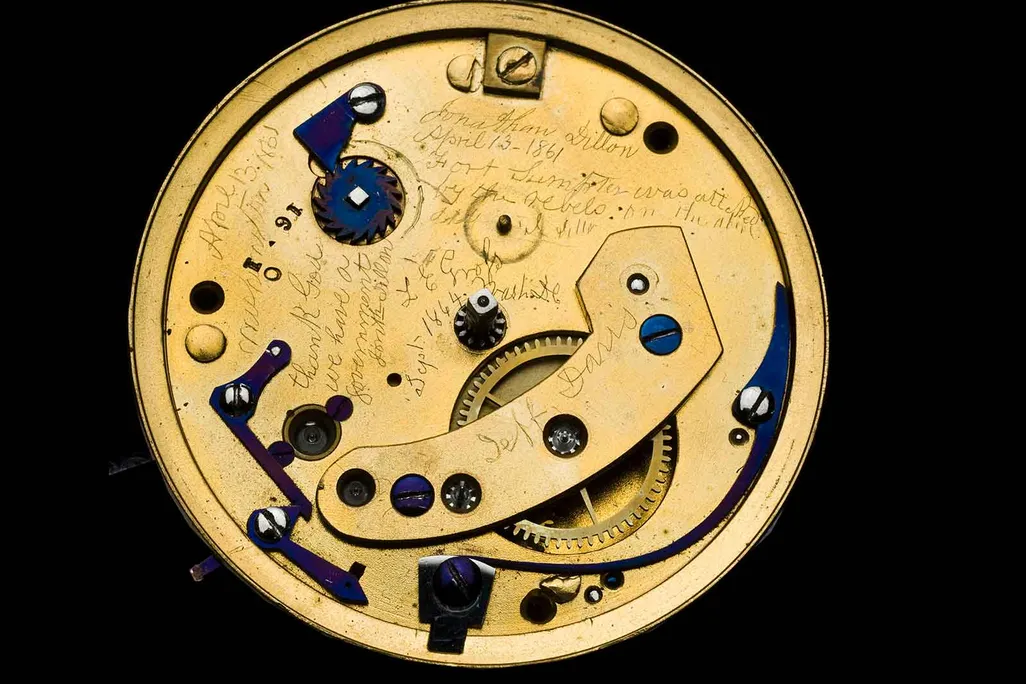 Inscription Inside the Watch