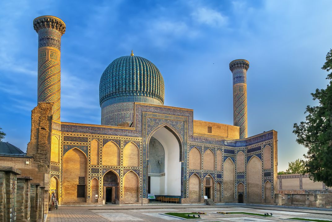 The Gur-e-Amir mausoleum in Samarkand
