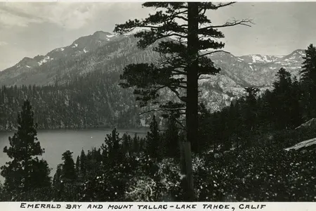 Emerald Bay and Mount Tallac, Lake Tahoe, 1935.