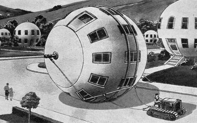 The rolling home of the future from the September, 1934 issue of Everyday Science and Mechanics