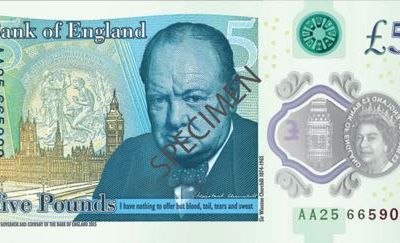 The new, meatier five-pound note