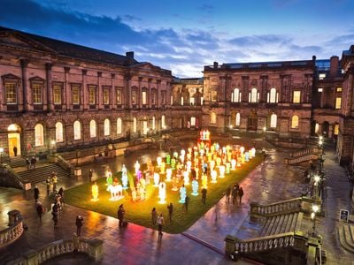 Over 90 Chinese warriors will light up the University of Edinburgh's quadrangle.