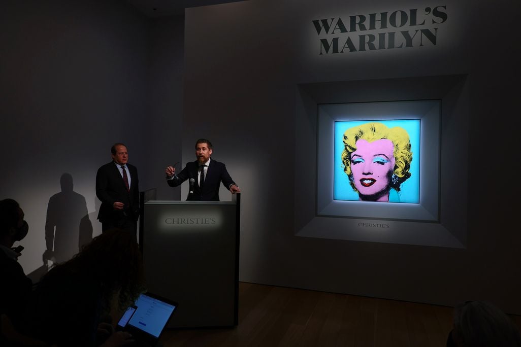 Warhol portrait of Marilyn Monroe