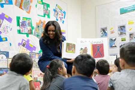 Former First Lady (and bestselling author) Michelle Obama has teamed up with PBS Kids and Penguin Random House for a live story time every Monday at noon.