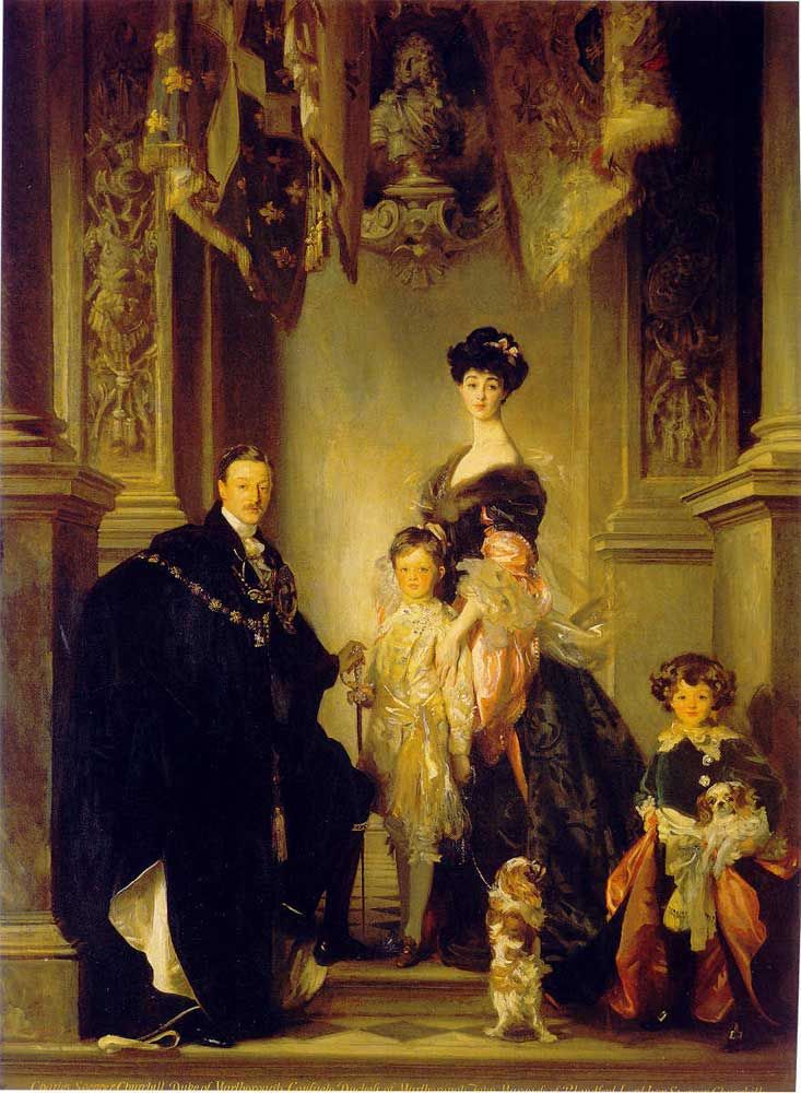 The Duke and Duchess of Marlborough with their children. Painted by John Singer Sargent in 1905