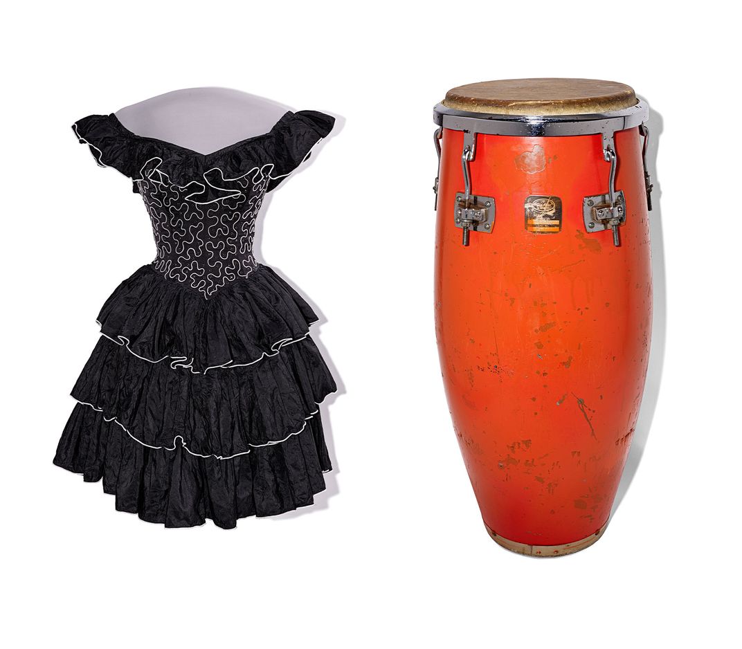 Gloria Estefan costume, Emilio Estefan drum