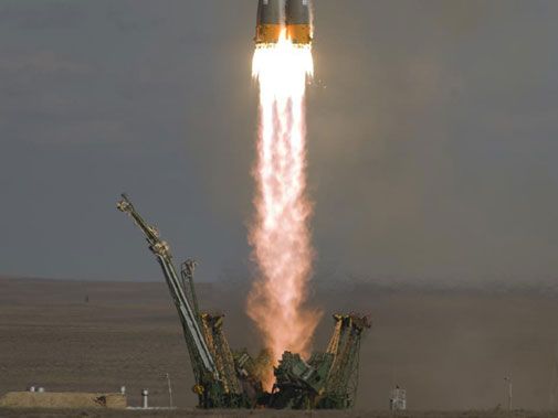 A Soyuz TMA-13 spacecraft