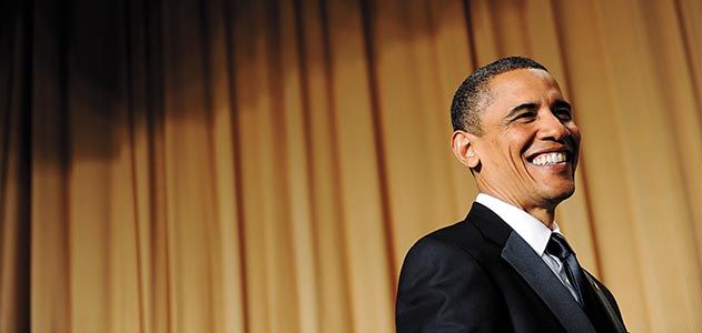 President Barack Obama at White House Correspondents Dinner