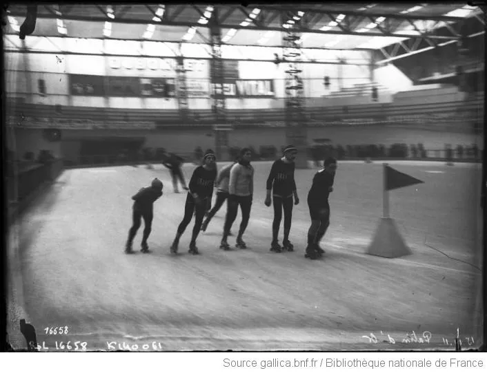 A 24-hour roller skating endurance competition in Paris, held in 1911