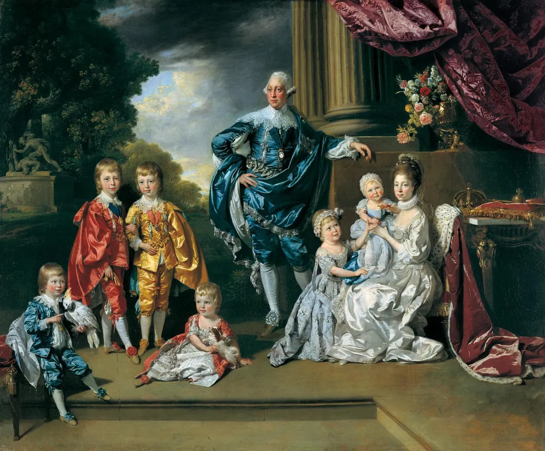 George, Charlotte and their six eldest children