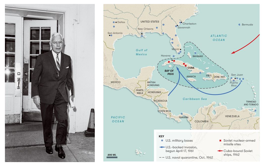 John McCone; map of blockade