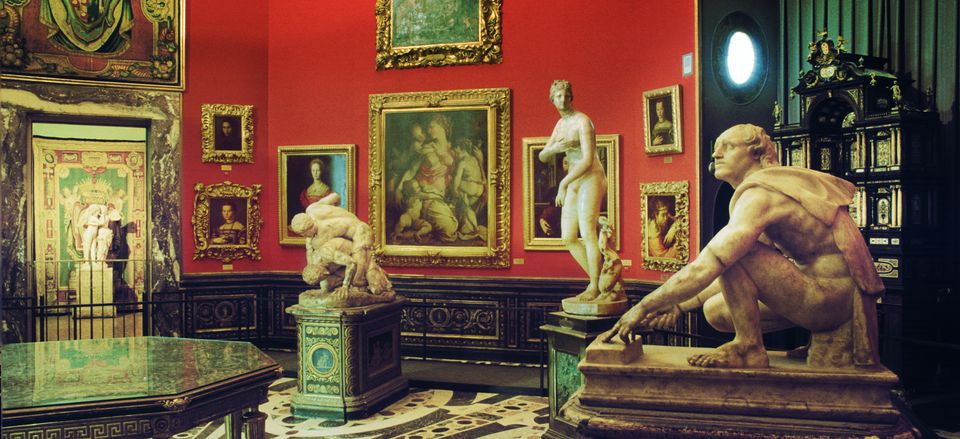  A few of the many art treasures within the Uffizi Gallery. Credit: Art Kowalsky/Alamy