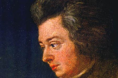 An unfinished portrait of Mozart, from 1782.