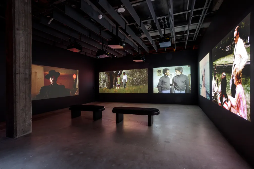 A screening room at the Academy Museum showcases a variety of films