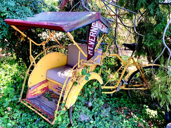 Old rickshaw at winery thumbnail