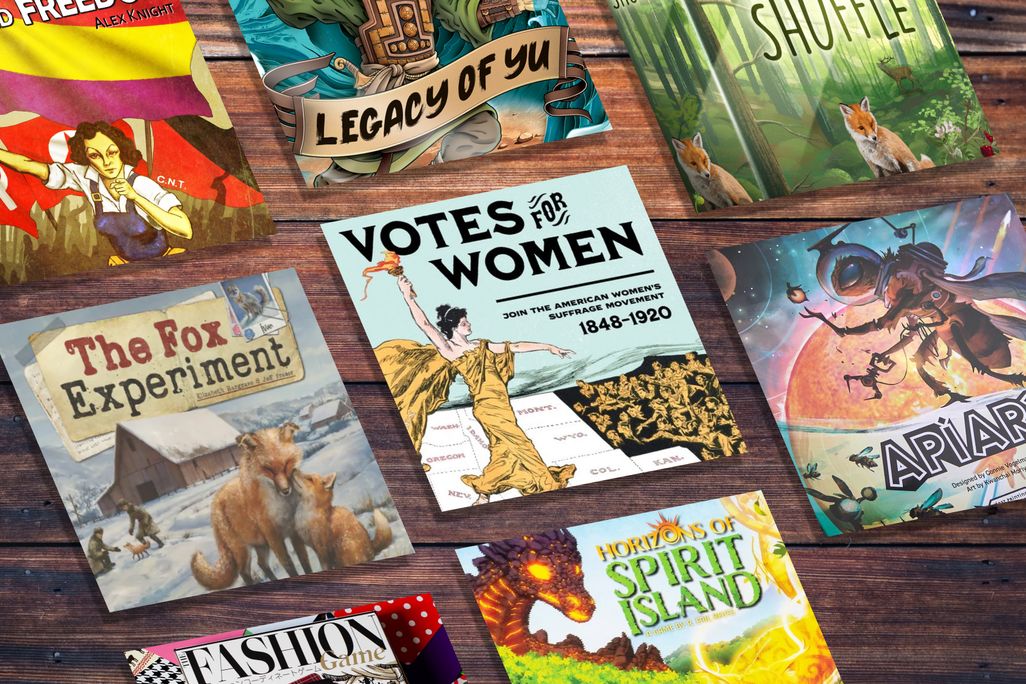 Collage of board game illustrations