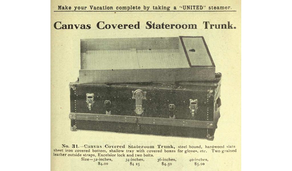 United stateroom trunk