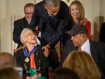 Katherine Johnson receives Presidential Medal of Freedom