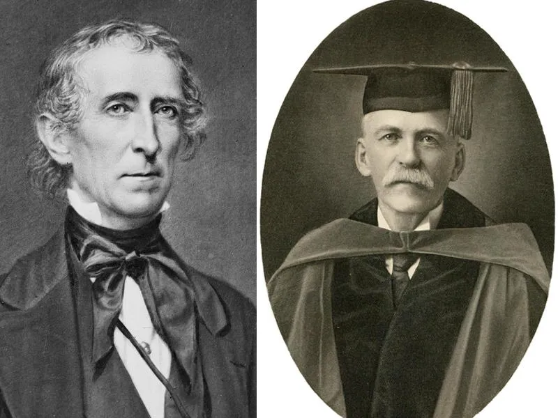 Lyon Gardiner Tyler Sr. and John Tyler