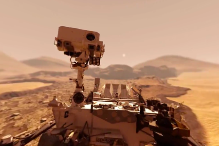 Ride along with a Mars rover, or a moon rover. Both trips are possible in VR.