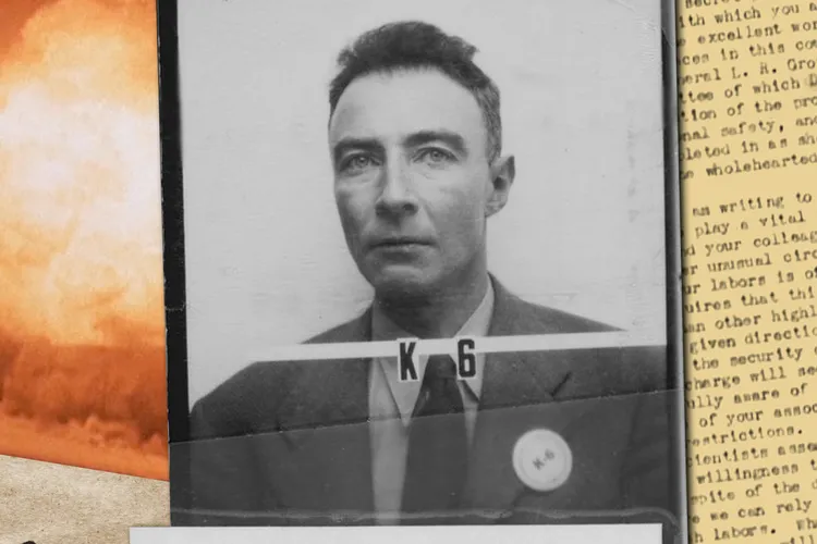Illustration of J.R. Oppenheimer