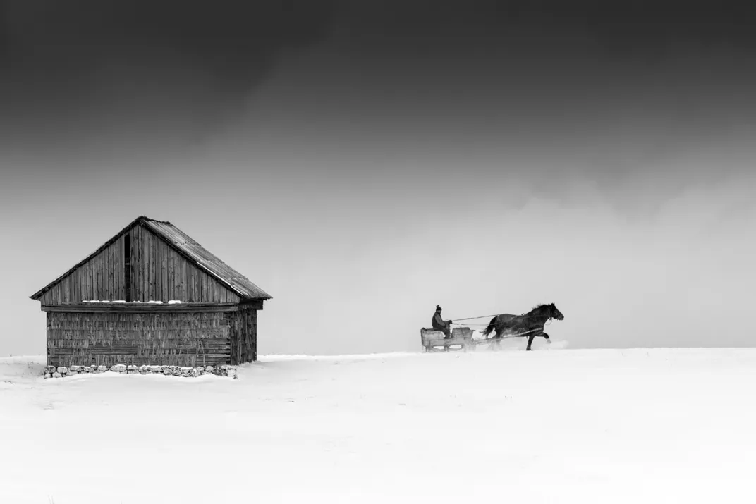 3 - A one-horse open sleigh is a classic way to dash through the snow.
