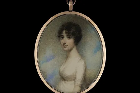 1796 portrait miniature of Mary Pearson by William Wood