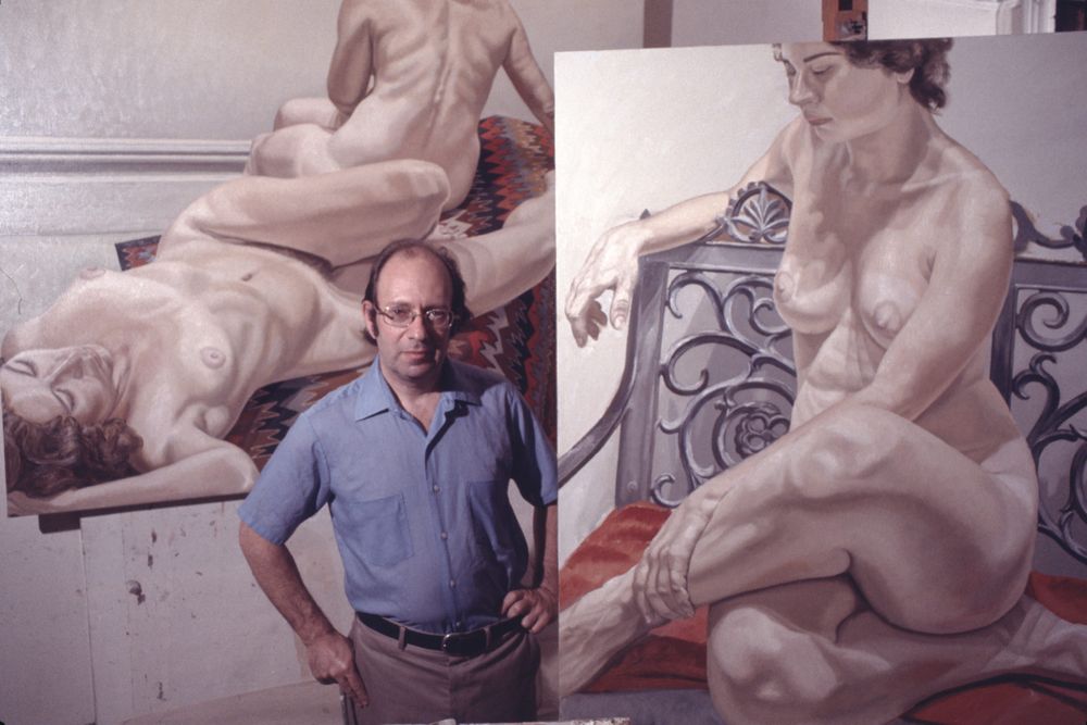 Philip Pearlstein, in his studio, 1971