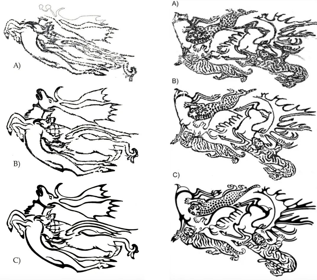 Gorgeous, Hidden Animal Tattoos Discovered on a More Than 2,000-Year-Old ' Ice Mummy' by Using Digital Imaging, image size:1072x948