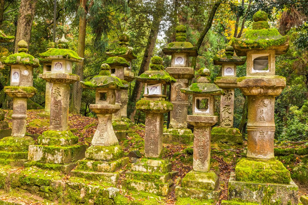Stone lanterns at Kasuga Taisha, Nara