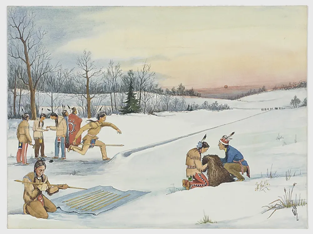 Snow_Snake_Game painting.webp