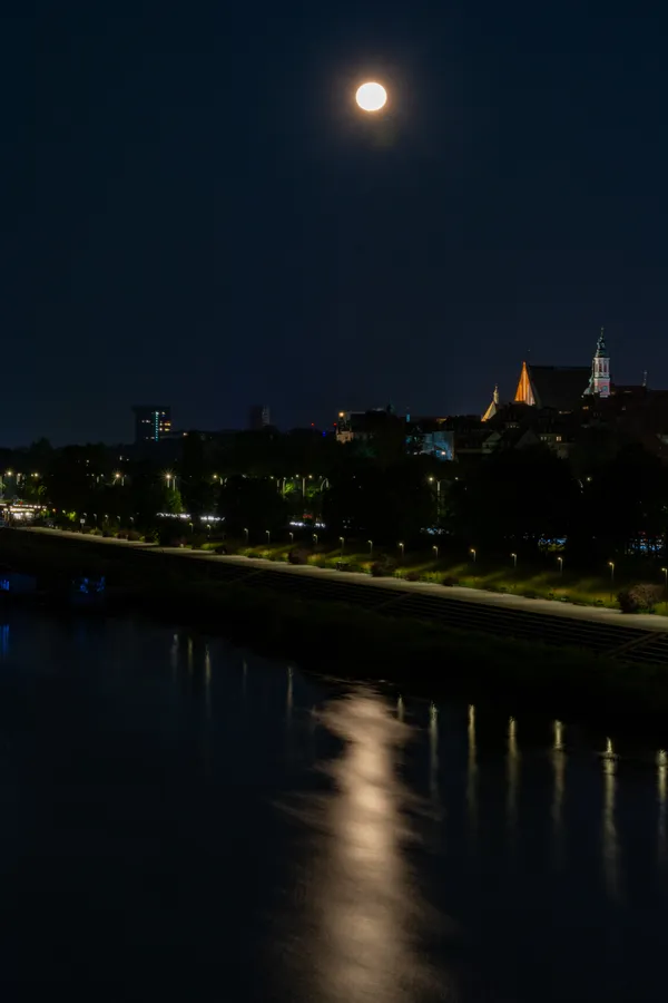 Moonlit Warsaw Riverside thumbnail