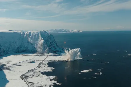 Spectrum launched from the&nbsp;And&oslash;ya Space Center in Norway before plumetting into the icy sea.