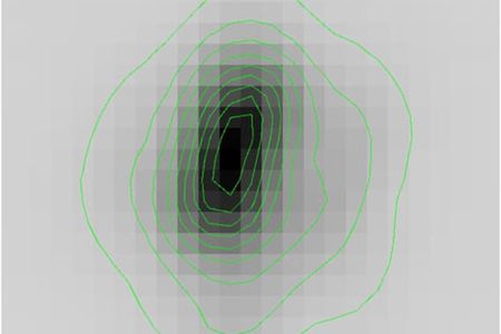 The first ground-based photo of a near-Earth asteroid.