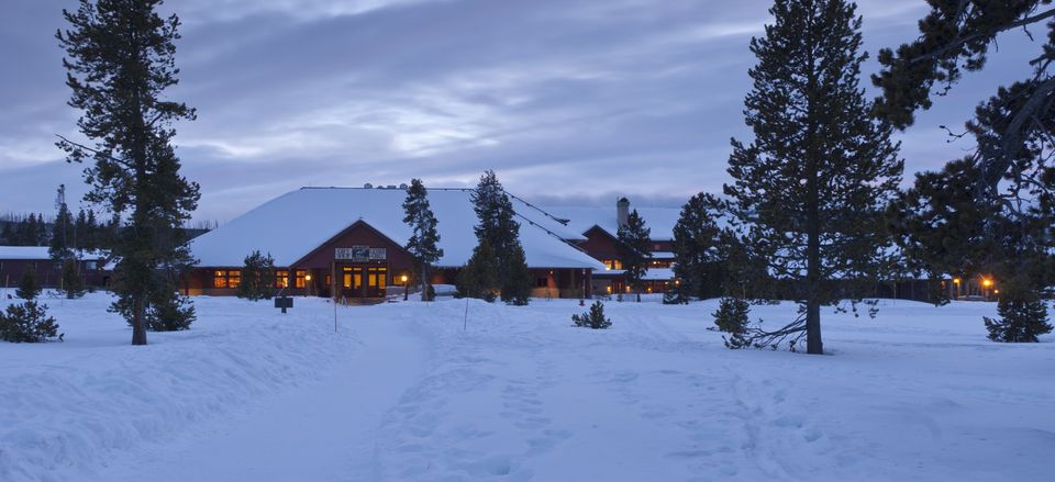  Old Faithful Snow Lodge in the winter 