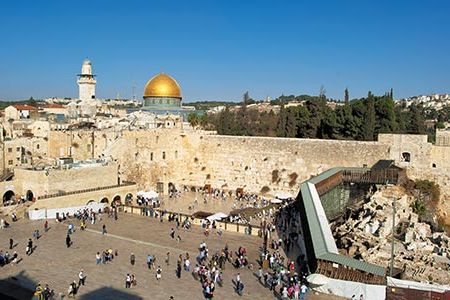 Non-Muslims use a wood ramp to enter the complex, home to the gilded Dome of the Rock, an Islamic shrine, and the Western Wall, holy to Jews.