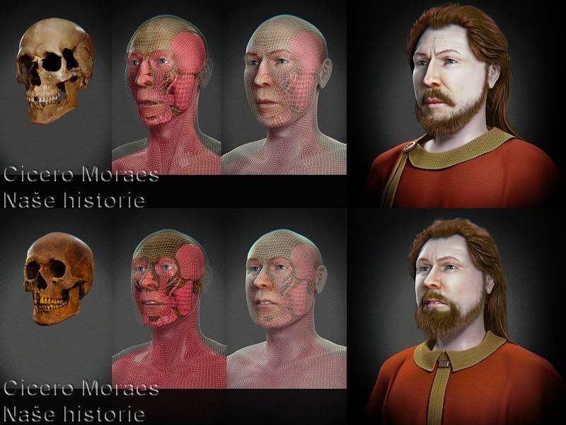 Facial reconstructions of two Czech dukes