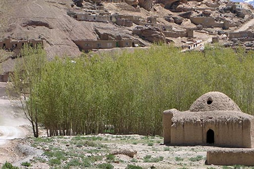 Mud brick homes in Bamyan City