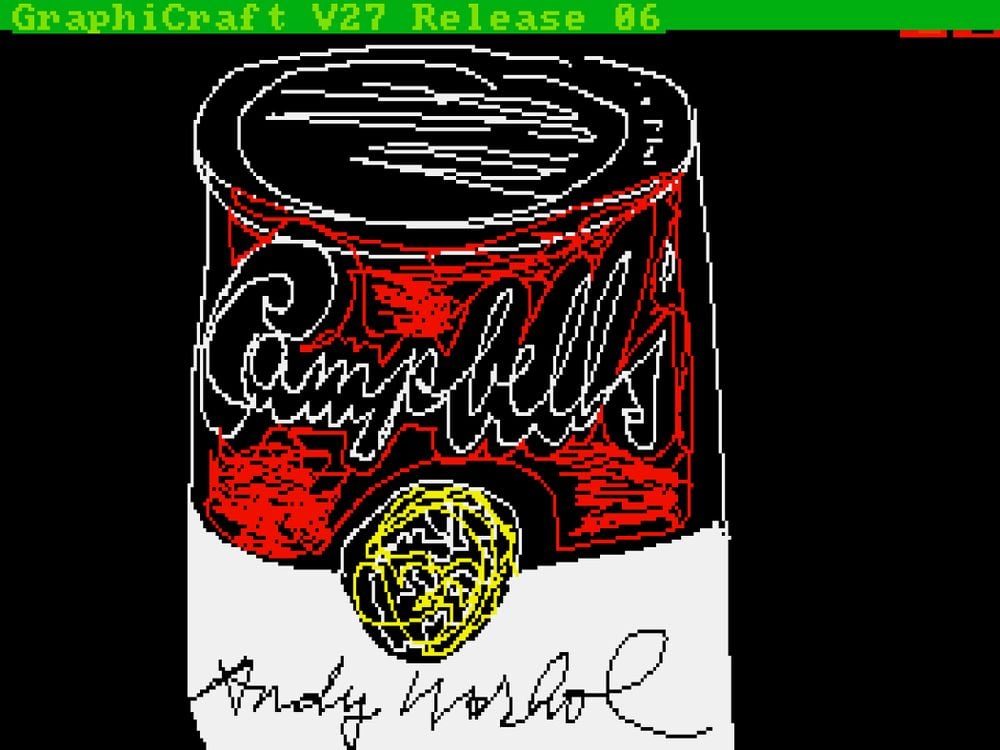 Warhol's Digital Campbell Soup