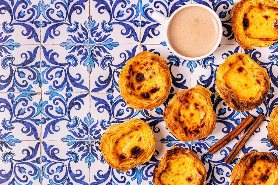 Traditional pasteis de nata