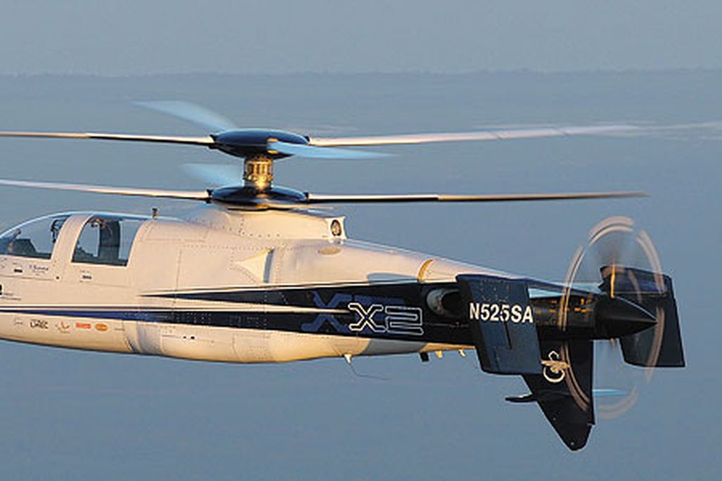 The X2 takes off like a helicopter but has almost the speed of its high powered fixed-wing brethren