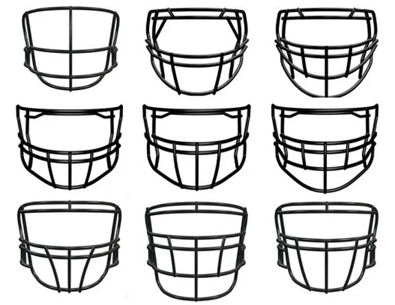 A sampling of the many face masks offered by Riddell