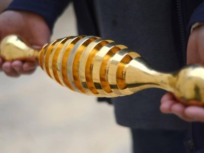 This mysterious object was discovered buried in a Jerusalem cemetery.